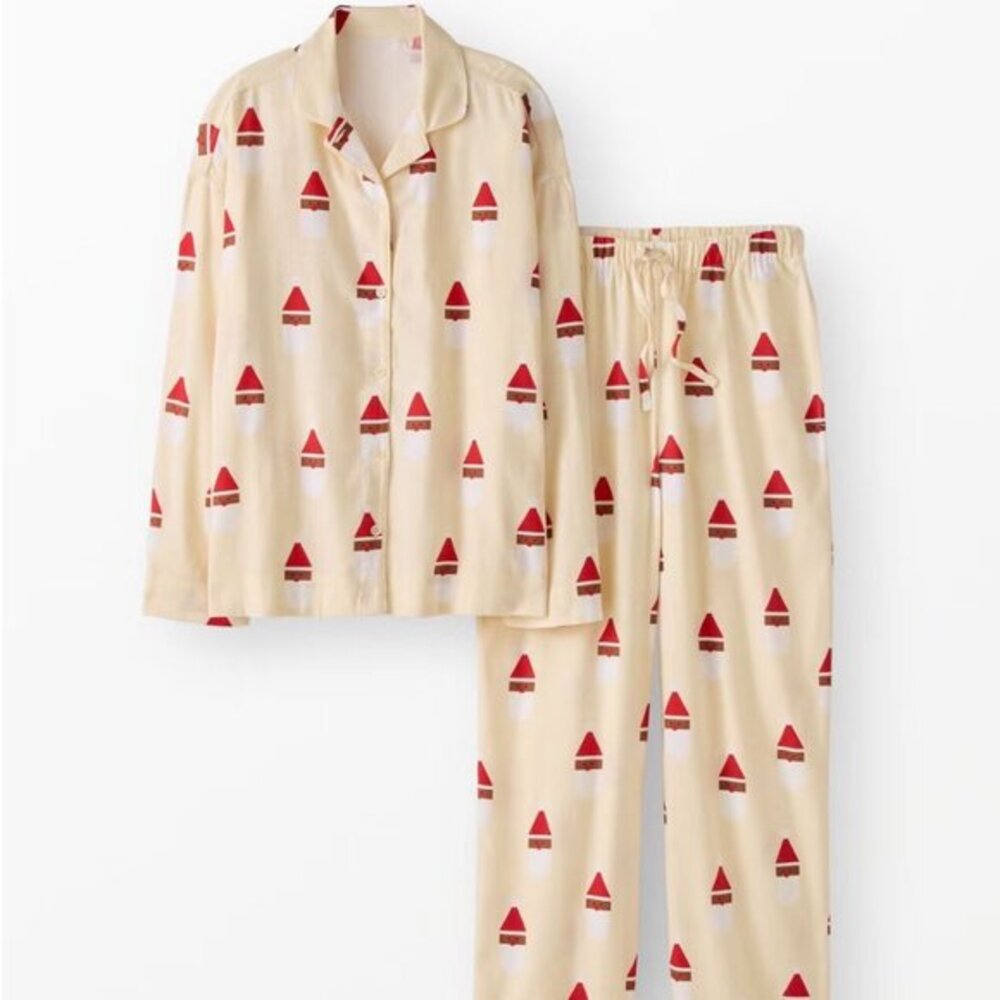 Hanna Andersson Holiday Flannel Pajama Set Women's Large